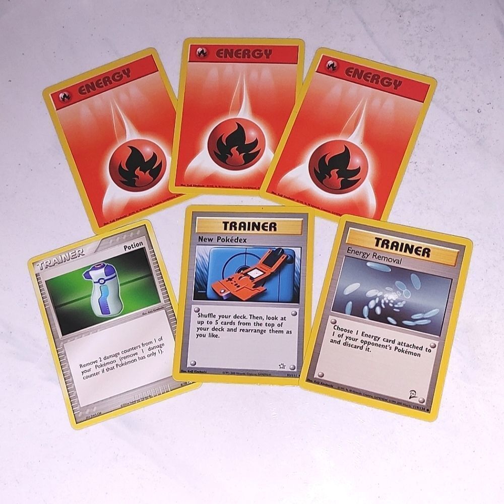 Pokemon card lot (6) rare pokedex card